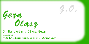 geza olasz business card